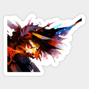 Yellow Goblin Right Demon Wing Sticker